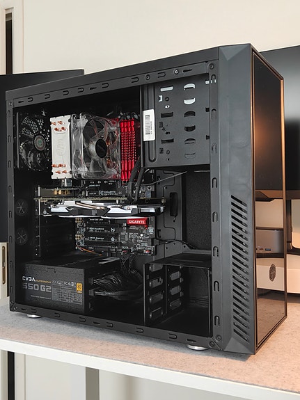 Pelitietokone (i5-4670K, 16GB HyperX, GTX 1060 6GB, 256GB SSD, WIFI/BT, W11)