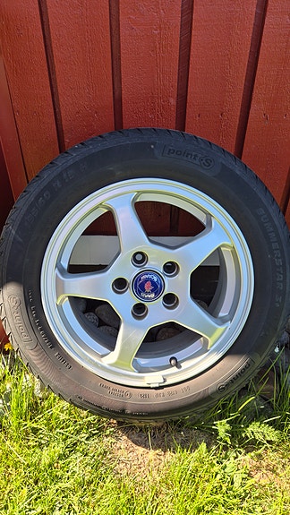 Saab alumiinivanteet ja kesärenkaat 15"