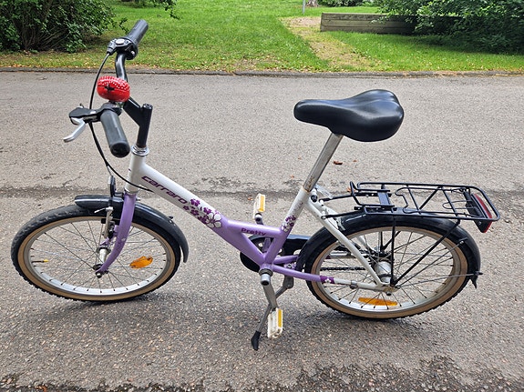 Tyttöjen Carraro polkupyörä 20" violetti-valkoinen