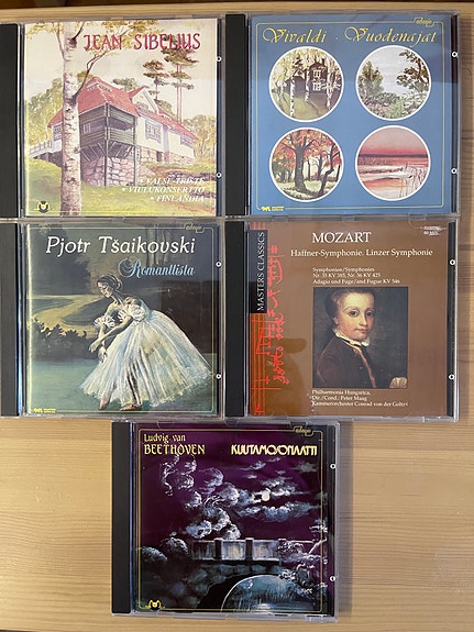 Klassinen musiikki kokoelma CD-levyt