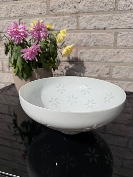 Iittala kulho valkoinen riisiposliini