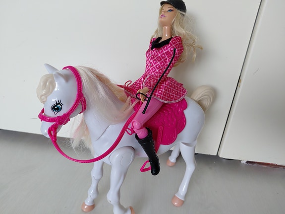 Barbie ratsastaja ja hevonen