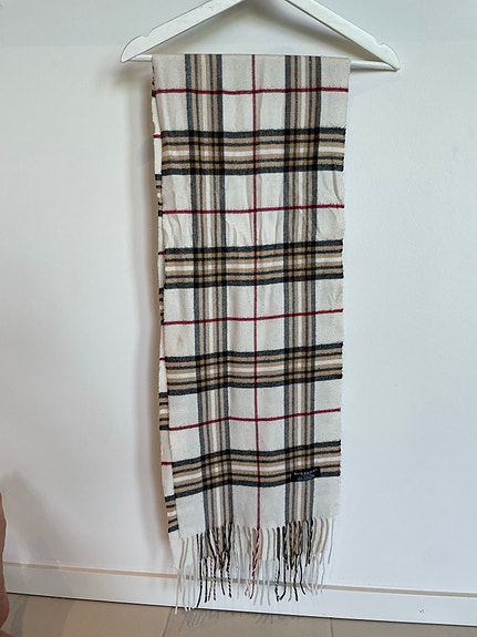 BURBERRY – Cashmere-huivi, ruskea (hyvä kunto)