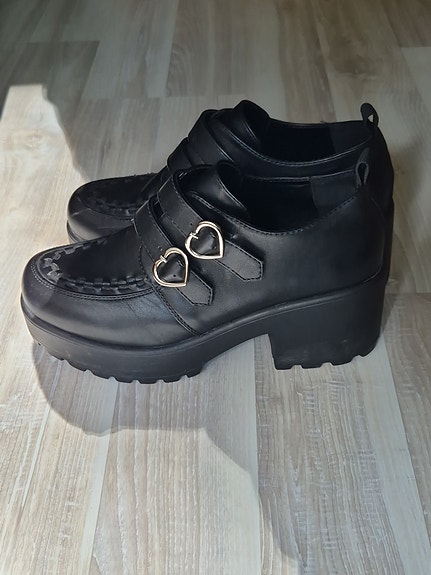 Koi Footwear platform Oxford korkokengät tekonahkaa koko 39 musta