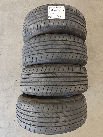 205/55R16 Bridgestone käytetyt kesärenkaat