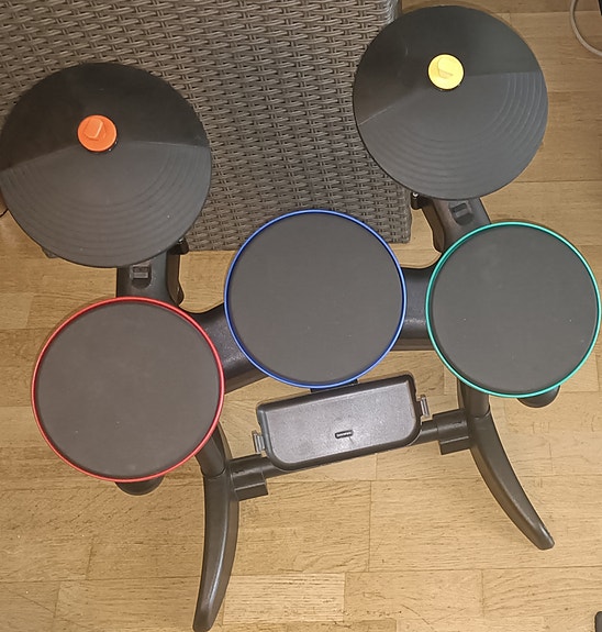 BandHero Wireless Drum Kit Controller For Nintendo Wii