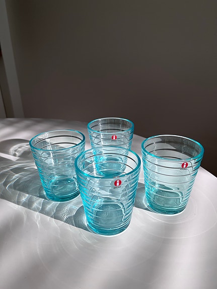 Iittala Aino Aalto juomalasit turkoosi 4 kpl