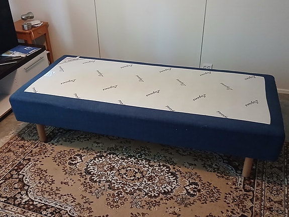 yhden hengen sänky sininen