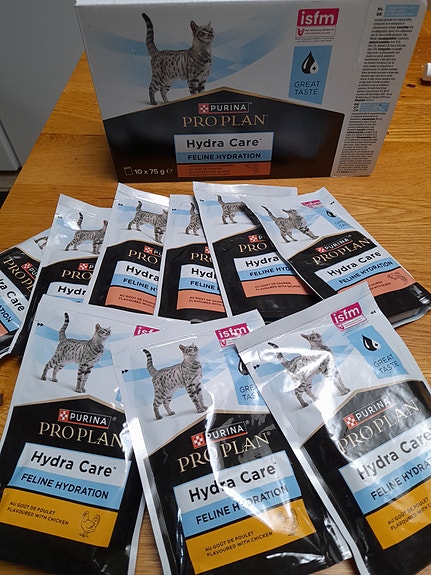 Purina Pro Plan Hydra Care kissan juotava täydennysrehu 10 x 75 g