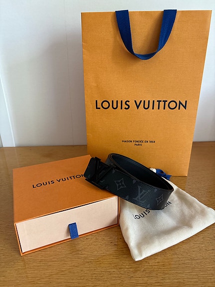 Louis Vuitton Initiales 40MM Matte black vyö