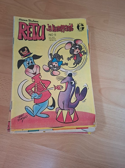 Retu ja kumppanit sarjakuvalehdet 18kpl vuodelta 1972