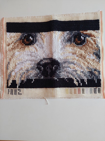 Koira ristipistotyö