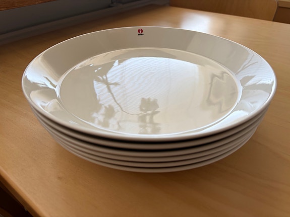 Iittala Teema 26 cm valkoiset lautaset, 6 kpl