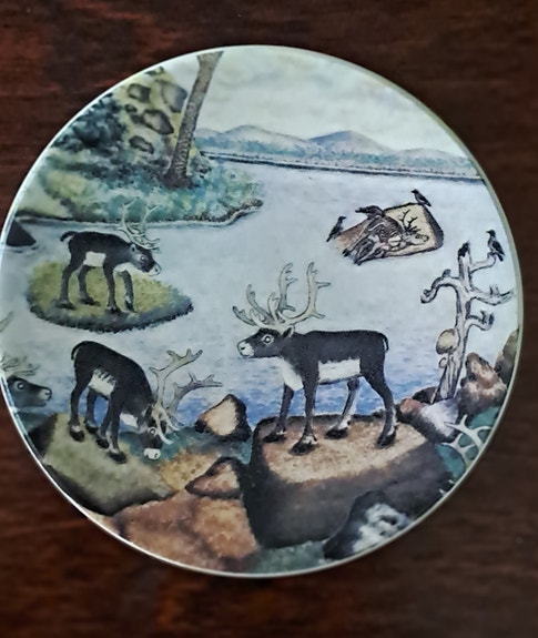 Arabia A. Alarieston seinälautaset 4 kpl.