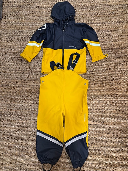 Didriksons lasten sadeasu koko 116 keltainen unisex