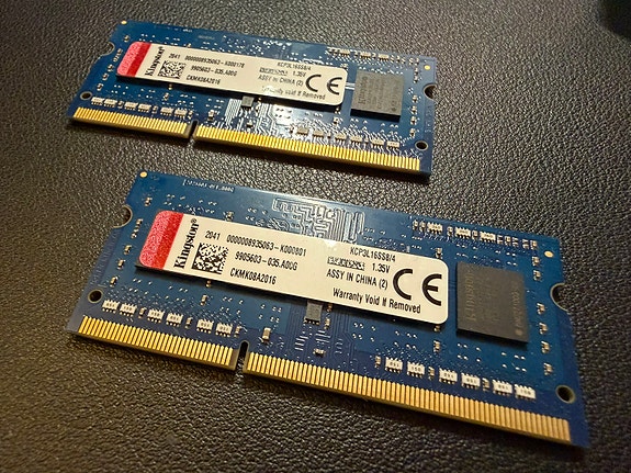 8GB DDR3 SO-DIMM Kingston (2 x 4GB)