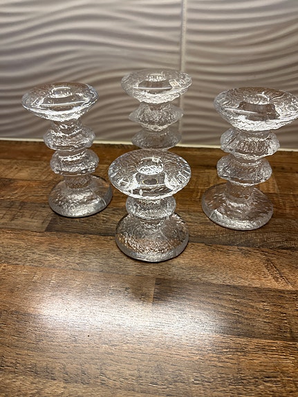 Iittala Festivo kynttilänjalat kirkas lasi