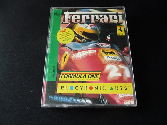 Ferrari Formula One -peli kasetilla (Electronic Arts) - Commodore 64