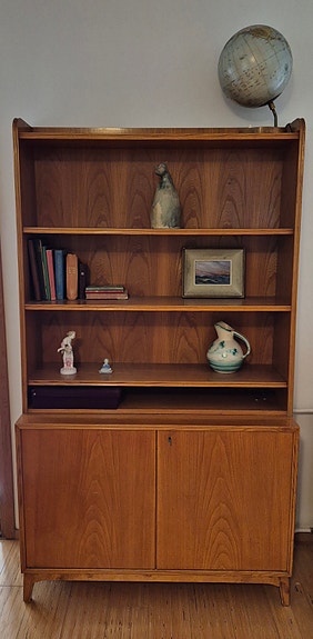 Vintage teak kirjahylly