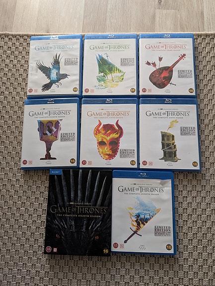 Game of Thrones kaudet 1-8 (Blu-Ray) limited edition