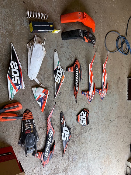 KTM 250 Sxf 2020 katteita ja TakaJousi