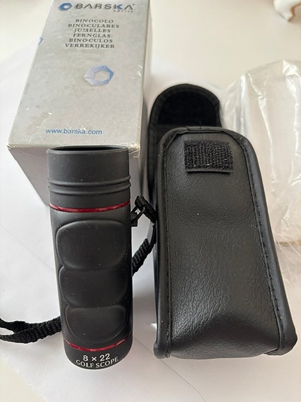 Barska, uusi Golf Scope 8x22  ja "nahkainen" suojakotelo