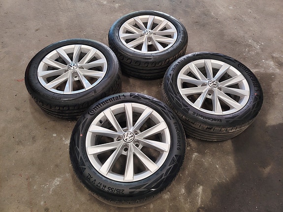 Passat Alltrack 17" 5x112 alumiinivanteet ja 215/55r17 kesärenkaat