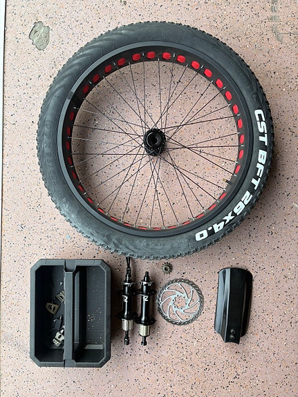 FAT BIKE rengas vanteineen ja osat