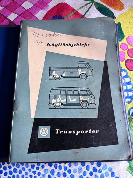 Volkswagen VW Transporter käyttöohjekirja 1961