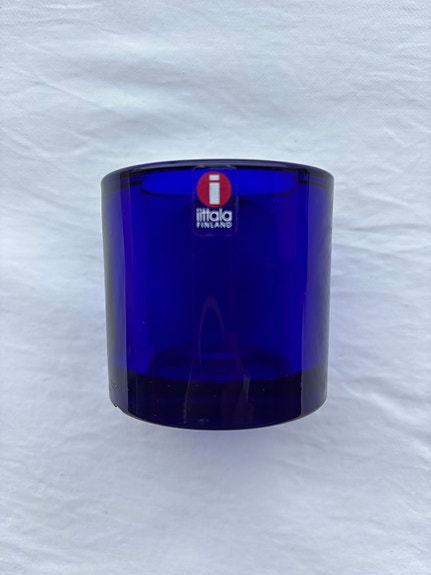 Iittala Kivi kynttilälyhty, koboltinsininen / cobalt blue