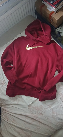 Nike Club Fleece Hoodie, M (Team Red)