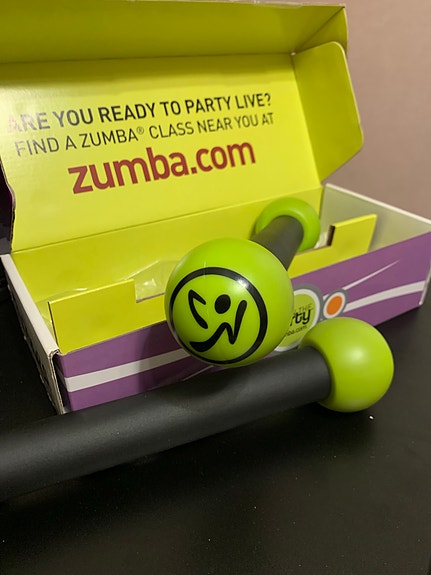Zumba Toning käsipainot vihreä/musta