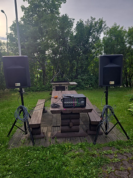 PA-laitteet, Peavey, Shure, The box