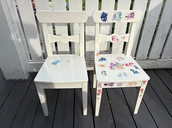 IKEA LEKSVIK lasten tuolit valkoinen