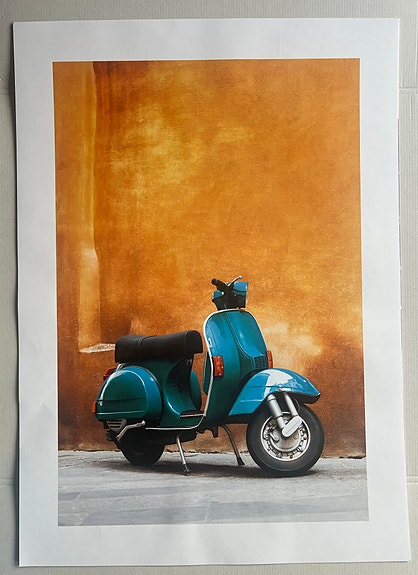 Juliste Toscanan skootteri 50*70cm, uusi
