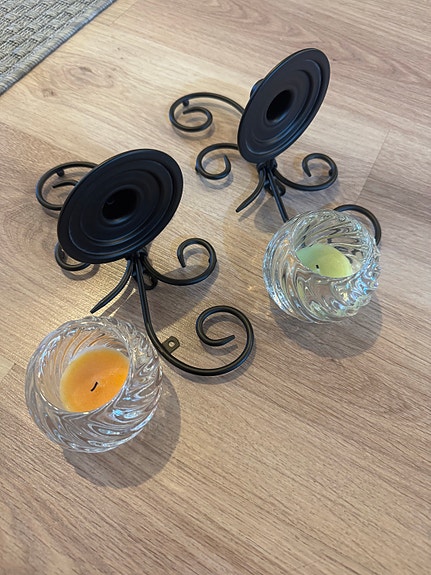 PartyLite Symmetry seinäkyntteliköt / lampetit 2 kpl