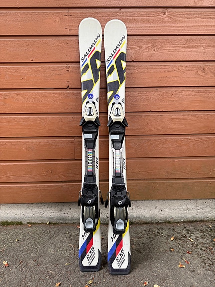 Salomon 3V Race lasten laskettelusukset siteillä