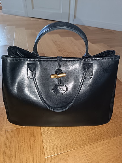 Longchamp Roseau nahkainen käsilaukku musta naiset