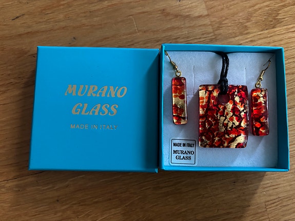 Murano Glass korvakorut ja kaulakoru
