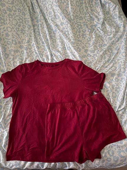 Shein punaiset shortsit ja paita setti XL naisten