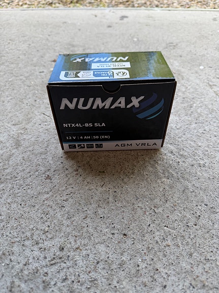 Numax NTX4L-BS SLA 12V akku