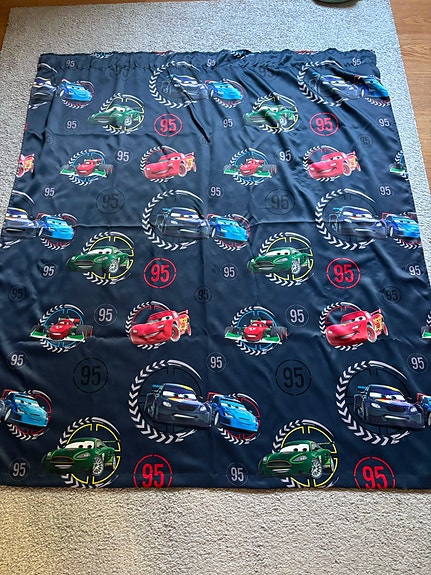 2kpl Cars-verhot Disney Autot kuviolla