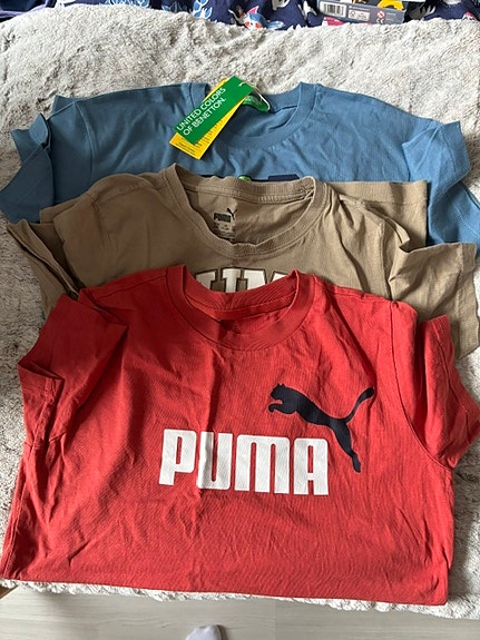 Puma ja UCB t-paidat koko 140-152 unisex