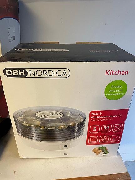 OBH Nordica Kitchen hedelmä- ja sienikuivuri