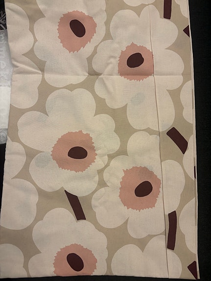 Marimekko Unikko kangas vaaleanpunainen