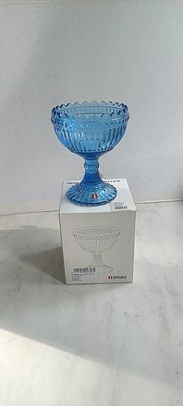 Marimekko, Iittala UUSI "Mariskooli" pieni 120 mm, siniturkoosi