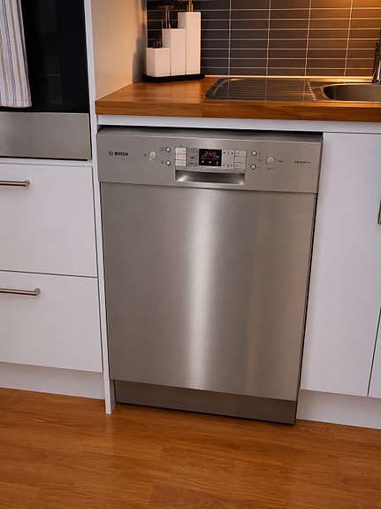 Bosch-astianpesukone SilencePlus Series 6: teräs, 60 cm, 3 tasoa