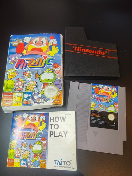 Myydään Puzznic peli NES konsolille cib