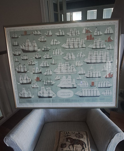Laivataulu kehystetty juliste