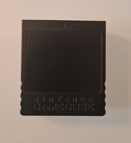 Nintendo GameCube muistikortti musta